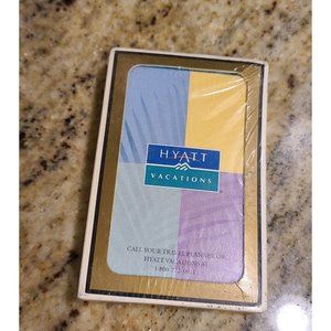 Vintage Hyatt Vacation Playing Cards Bridge Gemaco. New Sealed. Souvenir